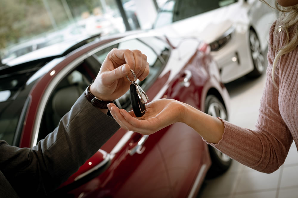 Keys representing vehicle title services